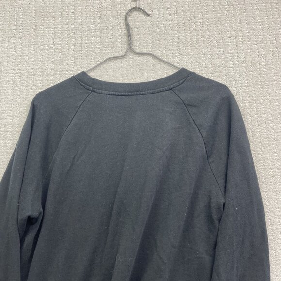 Levi's Graphic Sweatshirt Pullover Women Sz S Black w/ Classic Retro White Logo - Picture 13 of 13